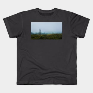 Gloomy mountains landscape Kids T-Shirt